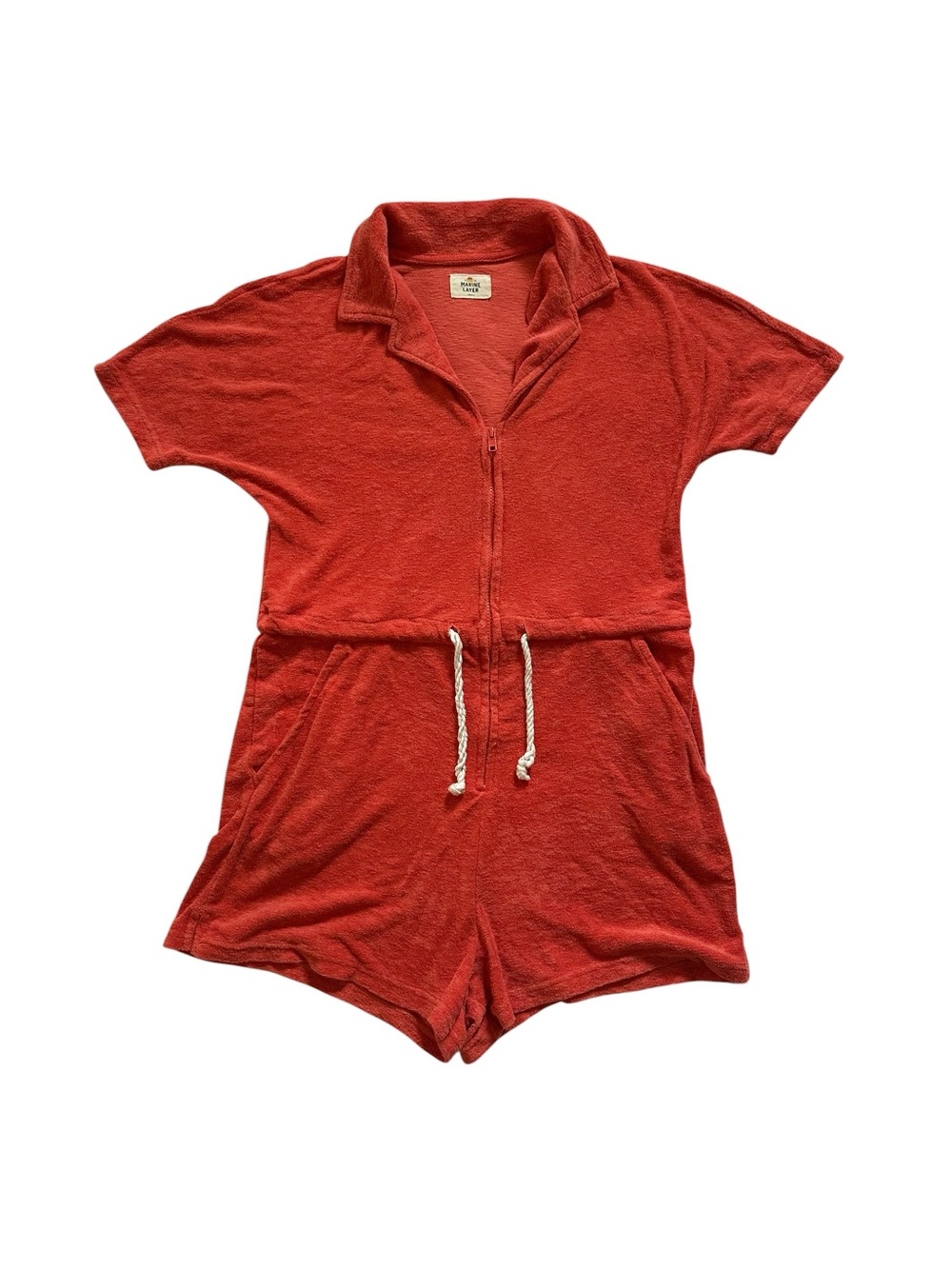 Marine Layer Terry Romper in Rust